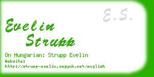 evelin strupp business card